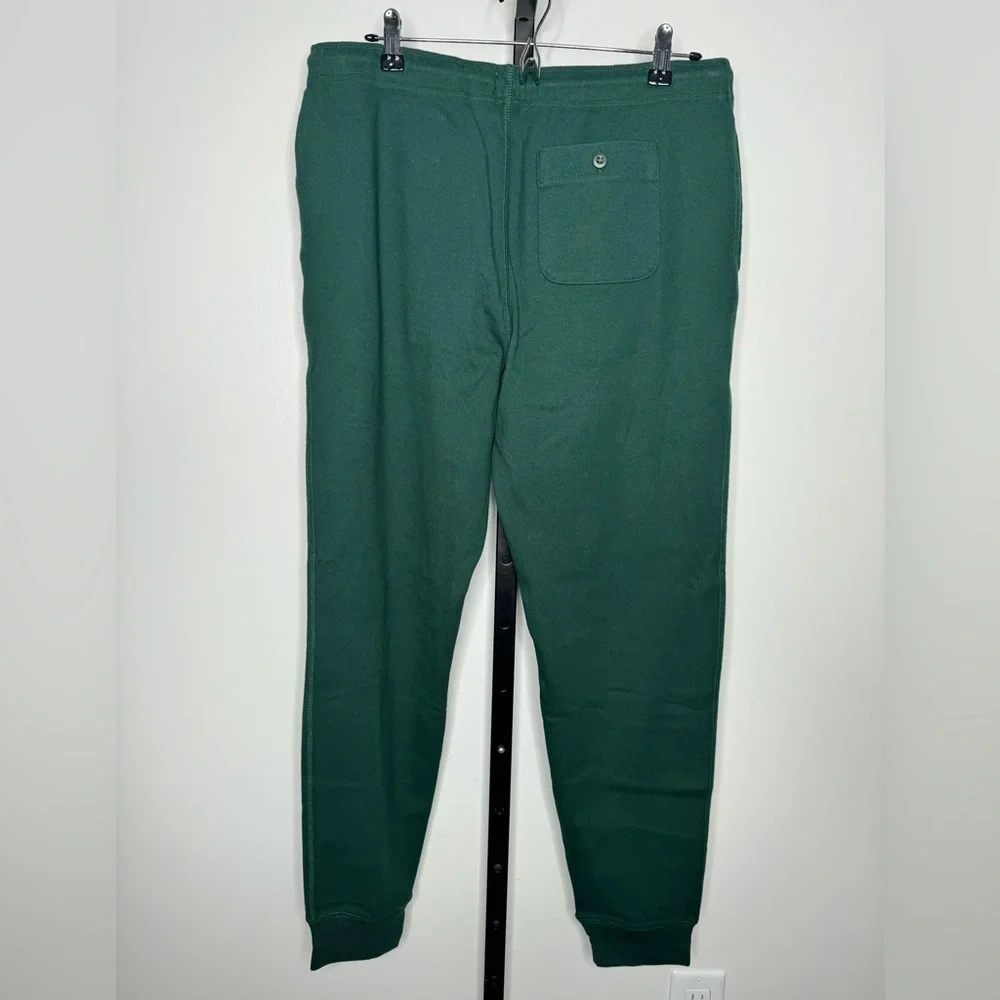 J.Crew Heritage Brushed Rib-Knit Jogger Pant - Green, Size Small